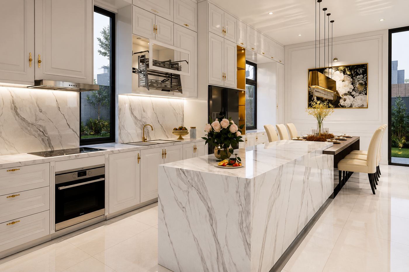 Quartz kitchen installation — Saqib Brothers